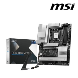 MSI PRO-Z890-A-WIFI Motherboard (ATX Form Factor, Intel Z890 Chipset, Socket LGA1851, 4 x DDR5 up to 256GB)