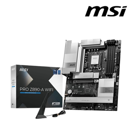 MSI PRO-Z890-A-WIFI Motherboard (ATX Form Factor, Intel Z890 Chipset, Socket LGA1851, 4 x DDR5 up to 256GB) MSI PRO-Z890-A-WIFI Motherboard (ATX Form Factor, Intel Z890 Chipset, Socket LGA1851, 4 x DDR5 up to 256GB)