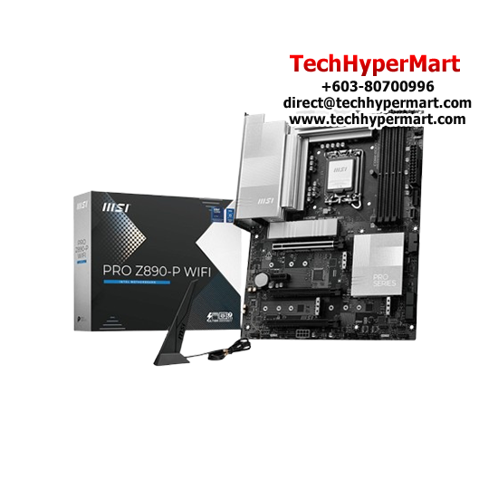 MSI PRO-Z890-P-WIFI Motherboard (ATX Form Factor, Intel Z890 Chipset, Socket LGA1851, 4 x DDR5 up to 256GB) MSI PRO-Z890-P-WIFI Motherboard (ATX Form Factor, Intel Z890 Chipset, Socket LGA1851, 4 x DDR5 up to 256GB)