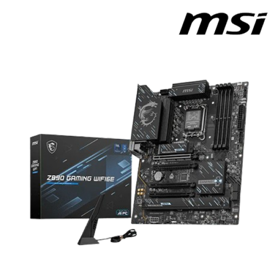 MSI Z890 GAMING WIFI6E Motherboard (ATX Form Factor, Intel Z890 Chipset, Socket LGA1851, 4 x DDR5 up to 256GB)