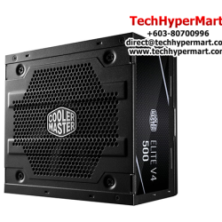 Cooler Master Elite V4 500W PSU (500 Watts, 200-240Vac, Protections OVP, OPP, OTP, SCP, UVP)