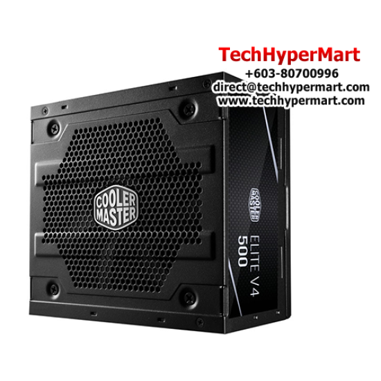 Cooler Master Elite V4 500W PSU (500 Watts, 200-240Vac, Protections OVP, OPP, OTP, SCP, UVP)