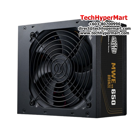 Cooler Master MWE BRONZE V3 650 PSU (650 Watts, 100-240V, Protections UVP, OVP, OPP, OTP, SCP)