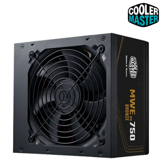 Cooler Master MWE BRONZE V3 750 PSU (750 Watts, 100-240V, Protections UVP, OVP, OPP, OTP, SCP)