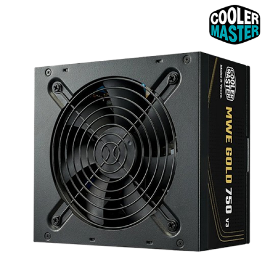 Cooler Master MWE Gold V3 750 PSU (750 Watts, 100-240V, Protections UVP, OVP, OPP, OTP, SCP)