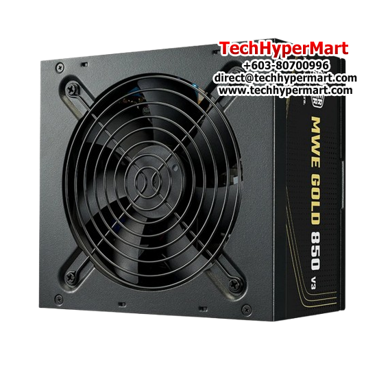 Cooler Master MWE Gold V3 850 PSU (850 Watts, 100-240V, Protections UVP, OVP, OPP, OTP, SCP)