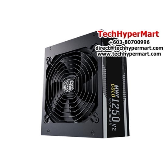 Cooler Master MWE Gold V2 1250W PSU  (1250 Watts, 100-240V, Protections OVP, UVP, OPP, OTP, SCP, OCP)