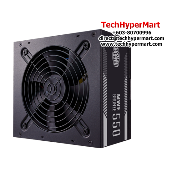 Cooler Master MWE Bronze V2 550W PSU (550 Watts, 100-240Vac, Protections OVP, OPP, SCP, UVP, OTP)