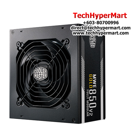 Cooler Master MWE Gold V2 850W PSU (850 Watts, 100-240V, Protections OVP, OPP, SCP, UVP, OTP)