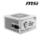 MSI MAG A850GL PCIE5 GOLD WHITE PSU (850 Watts, 100-240V, Protections OCP, OVP, OPP, OTP, SCP, UVP)