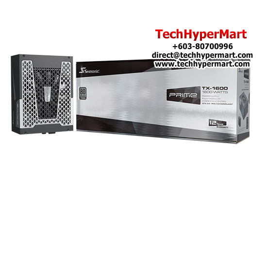 Seasonic Prime TX-1600 ATX 3.1 Titanium PSU  (1600 Watts, 100-240V, Protections OPP, OVP, UVP, OCP, OTP, SCP)