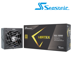 Seasonic Vertex GX-1000 Gold PSU  (1000 Watts, 110-240V, Protections OPP, OVP, UVP, OCP, OTP, SCP)