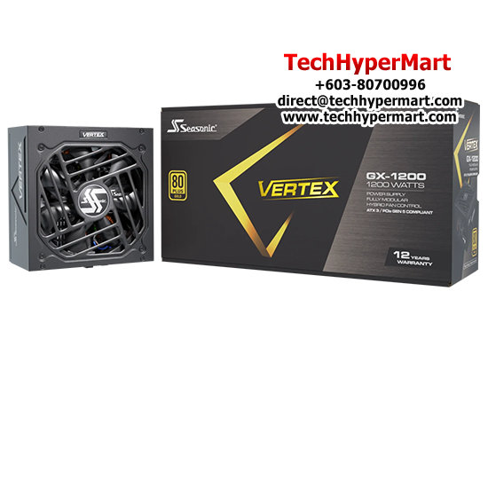 Seasonic Vertex GX-1200 Gold PSU  (1200 Watts, 110-240V, Protections OPP, OVP, UVP, OCP, OTP, SCP)
