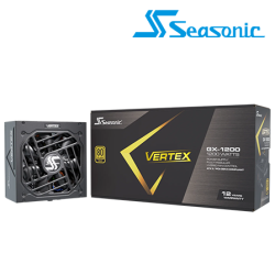 Seasonic Vertex GX-1200 Gold PSU  (1200 Watts, 110-240V, Protections OPP, OVP, UVP, OCP, OTP, SCP)
