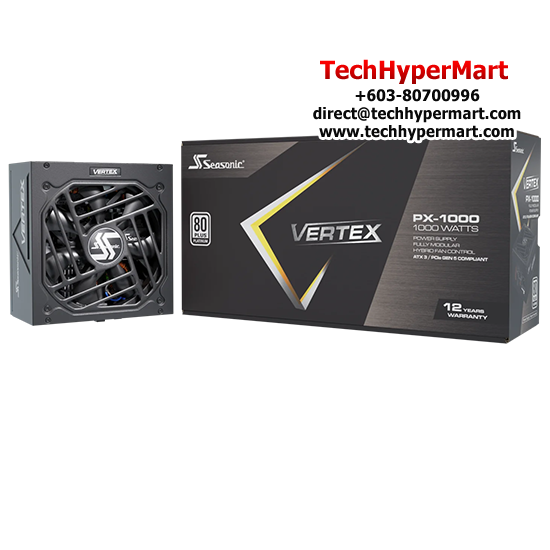 Seasonic Vertex PX-1000 Platinum PSU  (1000 Watts, 110-240V, Protections OPP, OVP, UVP, OCP, OTP, SCP)