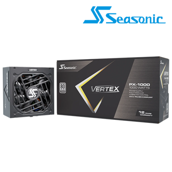 Seasonic Vertex PX-1000 Platinum PSU  (1000 Watts, 110-240V, Protections OPP, OVP, UVP, OCP, OTP, SCP)