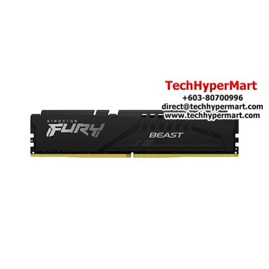 Kingston 16GB FURY Beast Desktop RAM (DDR5 6000MHz, CL36, Black, EXPO, KF560C36BBE-16)