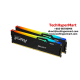 Kingston 64GB FURY Beast Desktop RAM (DDR5 5600MHz, CL36, Black, RGB, EXPO, Kit Of 2, KF556C36BBEAK2-64)