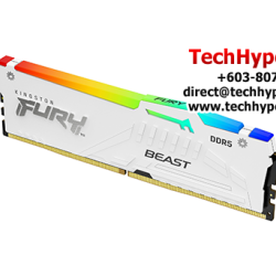 Kingston 16GB FURY Beast Desktop RAM (DDR5 5200MHz, CL36, White, RGB, EXPO, KF552C36BWEA-16)