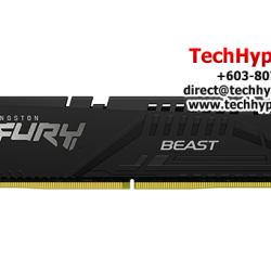 Kingston 16GB Fury Beast Desktop RAM (DDR5 5200MHz, CL40, Black, XMP, KF552C40BB-16)