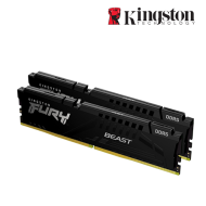 Kingston 16GB Fury Beast Desktop RAM (DDR5 5200MHz, CL40, Black, XMP, Kit of 2, KF552C40BBK2-16)