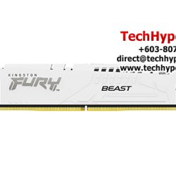 Kingston 16GB Fury Beast Desktop RAM (DDR5 5600MHz, CL40, White, EXPO, KF556C40BW-16)