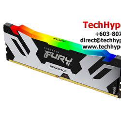 Kingston 16GB FURY Renegade Desktop RAM (DDR5 6800MHz, CL36, Silver, RGB, XMP, KF568C36RSA-16)
