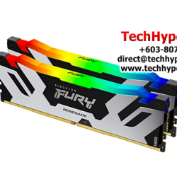 Kingston 32GB FURY Renegade Desktop RAM (DDR5 6000MHz, CL32, Silver, RGB, XMP, Kit Of 2, KF560C32RSA-16)