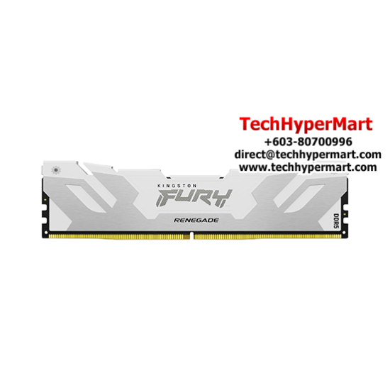 Kingston 16GB FURY Renegade Desktop RAM (DDR5 6000MHz, CL32, White, XMP, KF560C32RW-16)