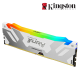 Kingston 16GB FURY Renegade Desktop RAM (DDR5 6400MHz, CL32, White, RGB, XMP, KF564C32RWA-16)