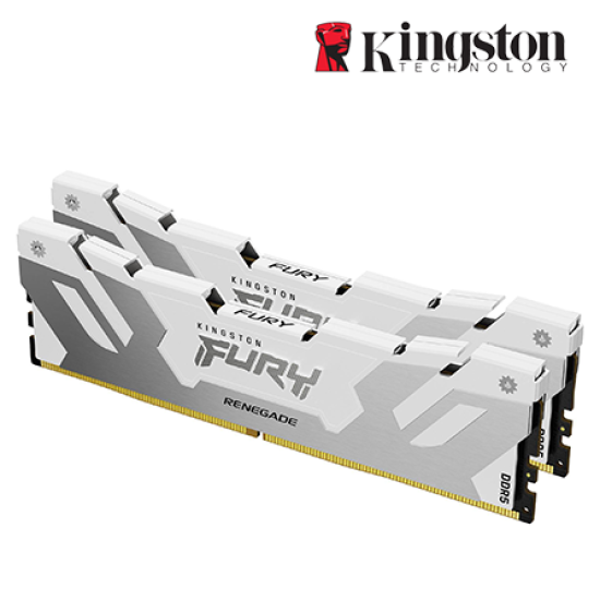 Kingston 32GB FURY Renegade Desktop RAM (DDR5 6800MHz, CL36, White, XMP, Kit of 2, KF568C36RWK2-32) Kingston 32GB FURY Renegade Desktop RAM (DDR5 6800MHz, CL36, White, XMP, Kit of 2, KF568C36RWK2-32)
