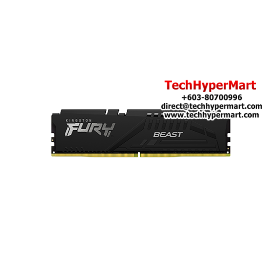 Kingston 8GB Fury Beast Desktop RAM (DDR5 6000MHz, CL40, Black, XMP, KF560C40BB-8)