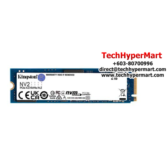 Kingston NV2 M.2 2280 PCIe 2TB Drive (PCIe NVMe 4.0 x4, 3500MB/s Read and 2800MB/s Write)