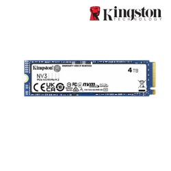 Kingston NV3 M.2 2280 PCIe 4TB Drive (PCIe NVMe 4.0 x4, 6000MB/s Read and 5000MB/s Write)