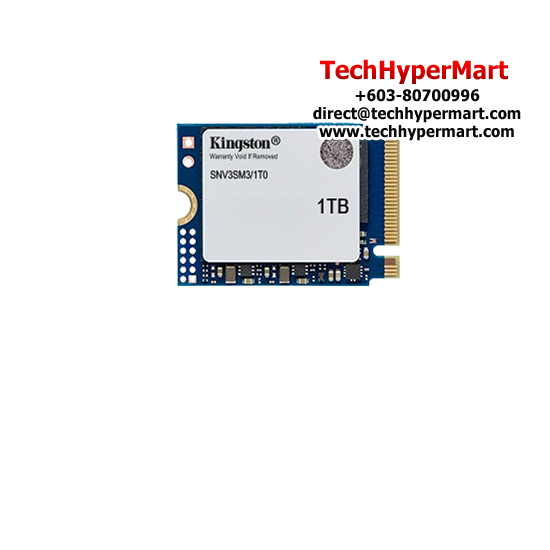 Kingston NV3 M.2 2230 PCIe 1TB Drive (PCIe NVMe 4.0 x4, 6000MB/s Read and 4000MB/s Write)