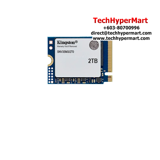 Kingston NV3 M.2 2230 PCIe 2TB Drive (PCIe NVMe 4.0 x4, 6000MB/s Read and 5000MB/s Write)