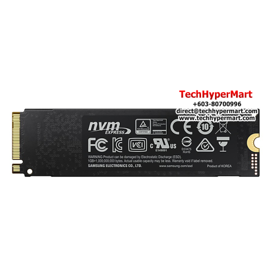 Samsung SSD 970EVO PLUS M.2 1TB (MZ-V7S1T00BW, 1TB, Read Up to 3500 MB/s, Write Up to 3300 MB/s, PCIe 3.0)