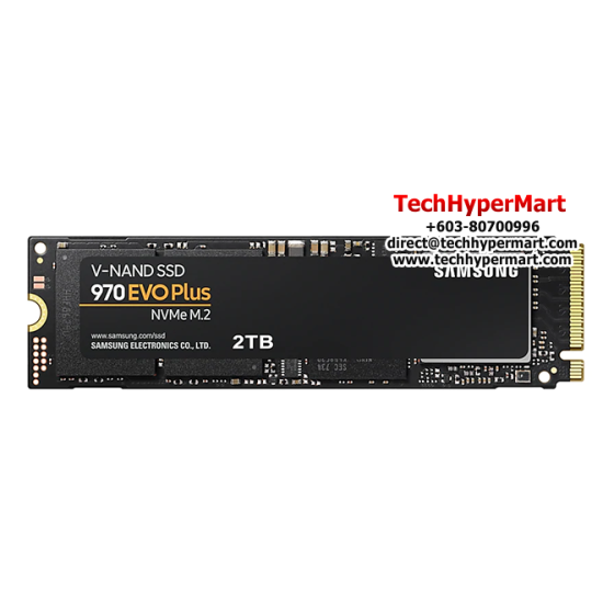 Samsung SSD 970EVO PLUS M.2 2TB (MZ-V7S2T00BW, 2TB, Read Up to 3500 MB/s, Write Up to 3300 MB/s, PCIe 3.0)