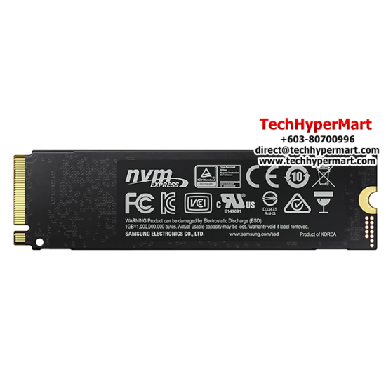 Samsung SSD 970EVO PLUS M.2 2TB (MZ-V7S2T00BW, 2TB, Read Up to 3500 MB/s, Write Up to 3300 MB/s, PCIe 3.0)