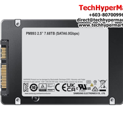 Samsung Enterprise SSD PM893 2.5'' 7.68TB SSD (MZ-7L37T600, 7.68TB, Read 550MB/s, Write 520MB/s, SATA 6Gb/s)