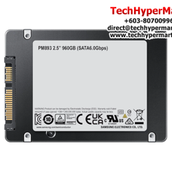 Samsung Enterprise SSD PM893 2.5'' 960GB SSD (MZ-7L396000, 960GB, Read 550MB/s, Write 520MB/s, SATA 6Gb/s)