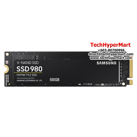 Samsung 980 M.2 500GB SSD (MZ-V8V500BW, 500GB, Read 3100MB/s, Write 2600MB/s, PCIe 3.0)