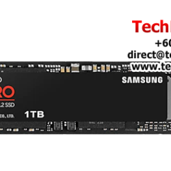 Samsung 990 Pro M.2 PCIe 4.0 1TB SSD (MZ-V9P1T0BW, 1TB, Read 7450MB/s, Write 6900MB/s, PCIe 4.0)