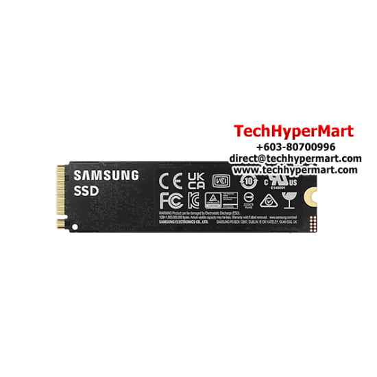 Samsung 990 Pro M.2 PCIe 4.0 1TB SSD (MZ-V9P1T0BW, 1TB, Read 7450MB/s, Write 6900MB/s, PCIe 4.0)