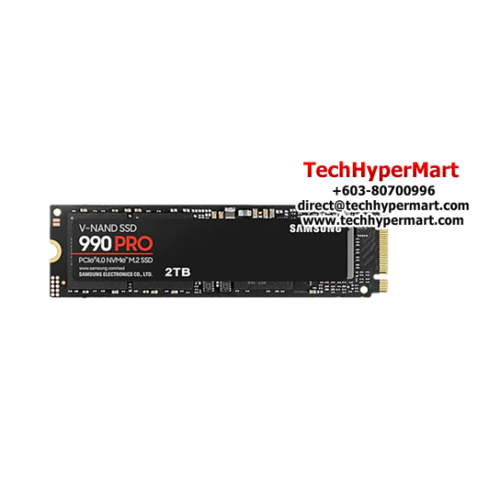 Samsung 990 Pro M.2 PCIe 4.0 2TB SSD (MZ-V9P2T0BW, 2TB, Read 7450MB/s, Write 6900MB/s, PCIe 4.0)