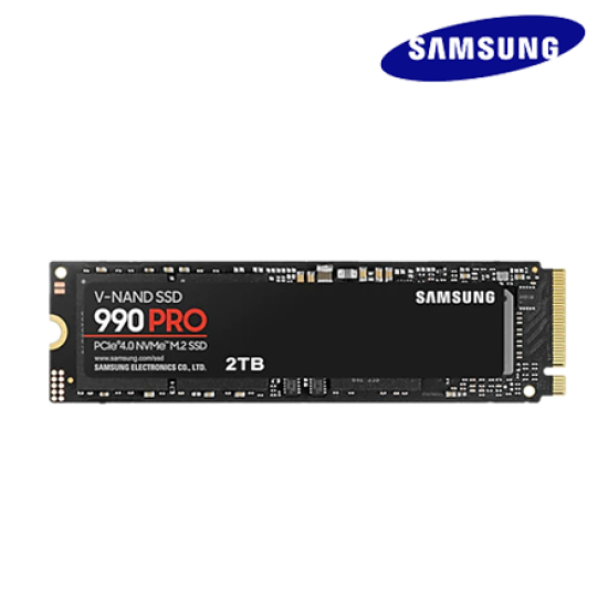 Samsung 990 Pro M.2 PCIe 4.0 2TB SSD (MZ-V9P2T0BW, 2TB, Read 7450MB/s, Write 6900MB/s, PCIe 4.0)