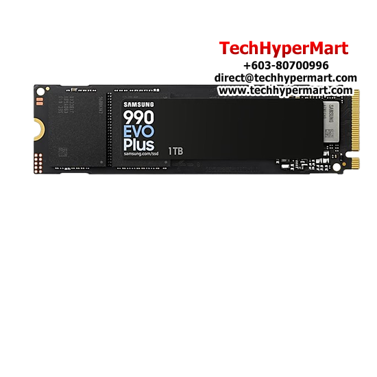 Samsung 990 EVO Plus M.2 1TB SSD (MZ-V9S1T0BW, 1TB, Read 7150MB/s, Write 6300MB/s, PCIe 4.0)