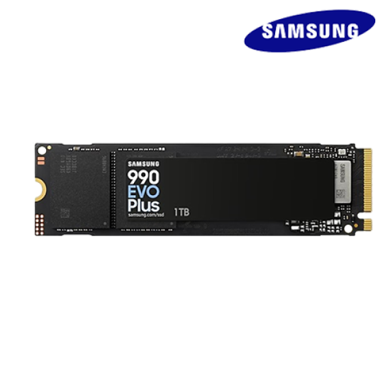 Samsung 990 EVO Plus M.2 1TB SSD (MZ-V9S1T0BW, 1TB, Read 7150MB/s, Write 6300MB/s, PCIe 4.0)