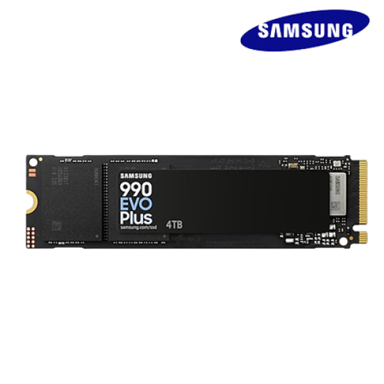 Samsung 990 EVO Plus M.2 4TB SSD (MZ-V9S4T0BW, 4TB, Read 7250MB/s, Write 6300MB/s, PCIe 4.0)