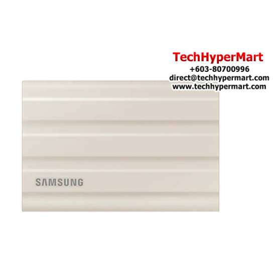 Samsung PROTABLE T7 SHIELD 1TB SSD (SAM-MUPE1T0KWW, 1TB of Capacity, Read Up to 1050 MB/s, AES 256-bit Encryption)